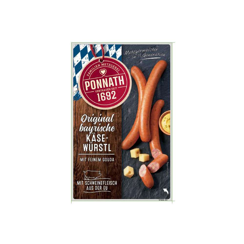 Produktabbildung Ponnath Delikatess Käsewürstchen
