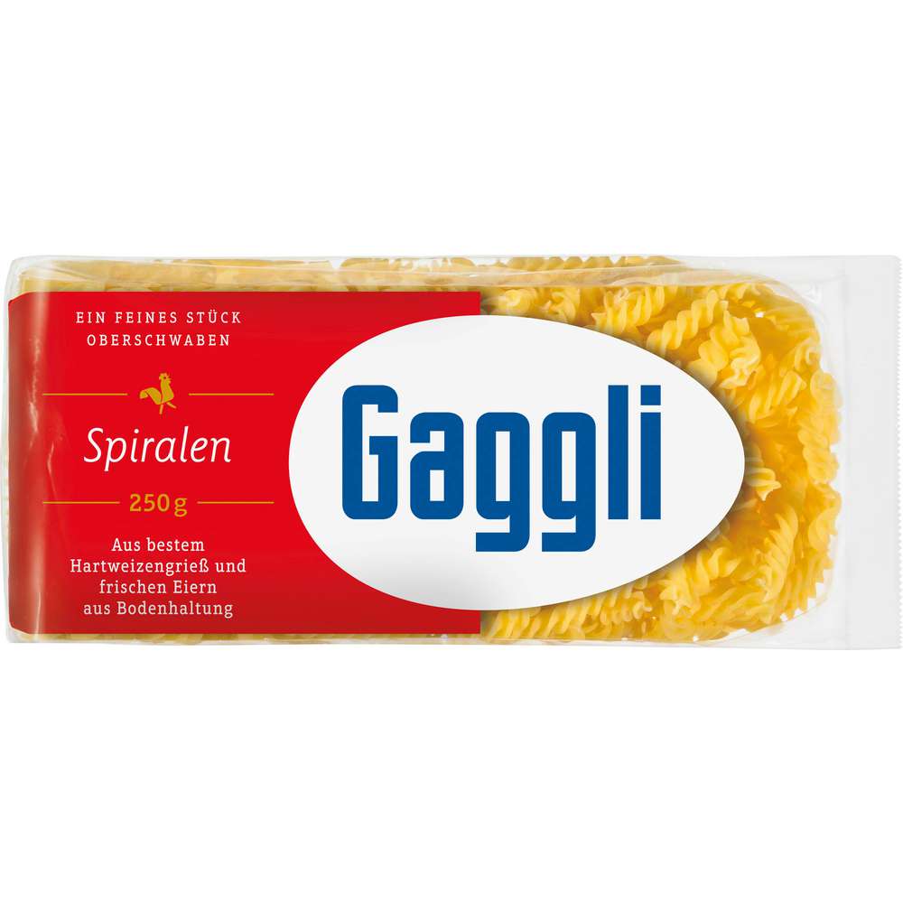 Produktabbildung Gaggli Nudeln, Spiralen