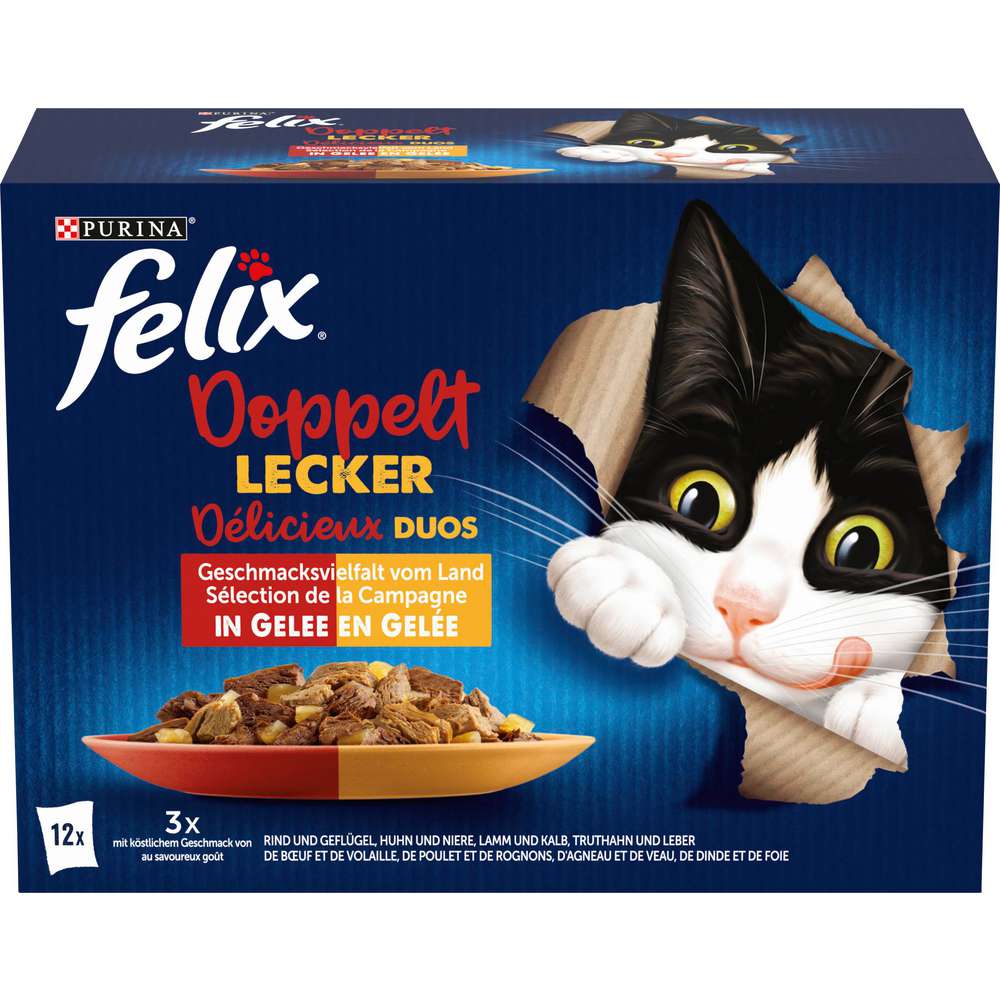 Produktabbildung Purina Katzen-Nassfutter Felix, So gut wie es aussieht, Doppelt lecker