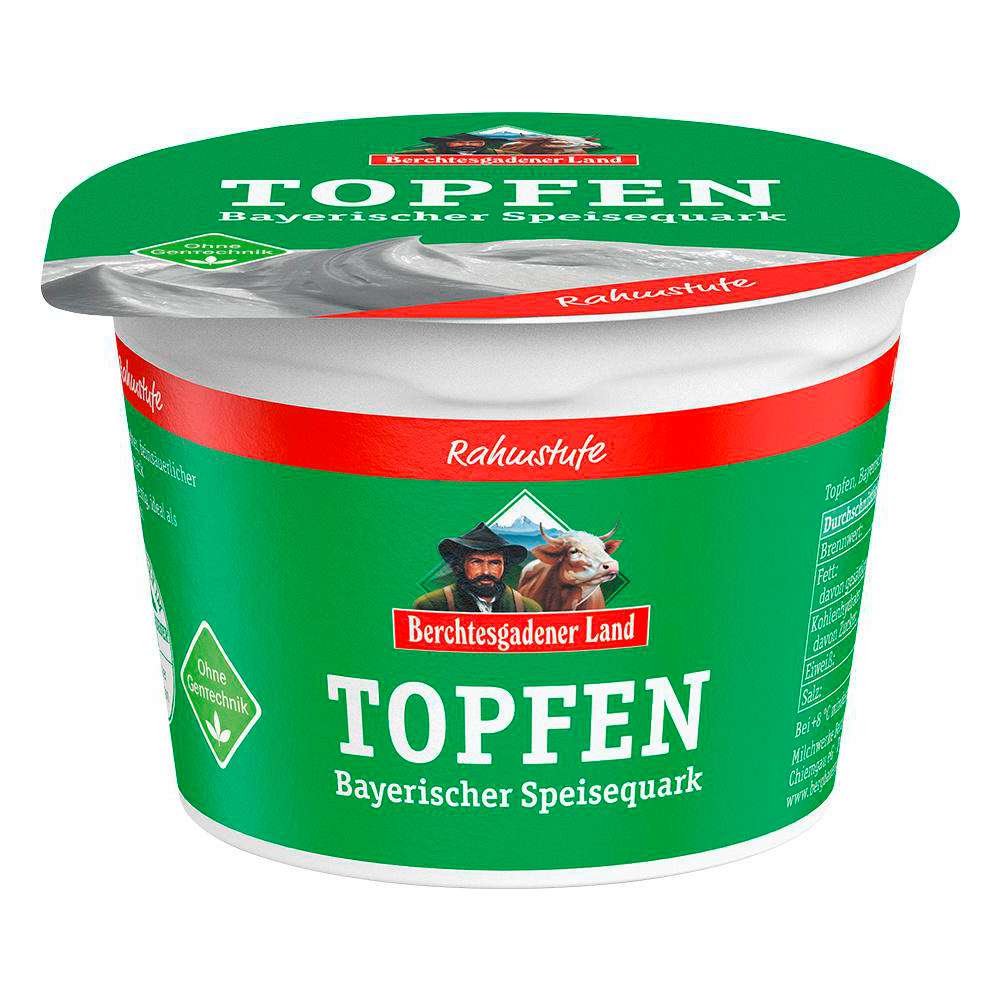 Produktabbildung Berchtesgadener Land Speisequark Bergbauern Topfen 14% Fett, Natur