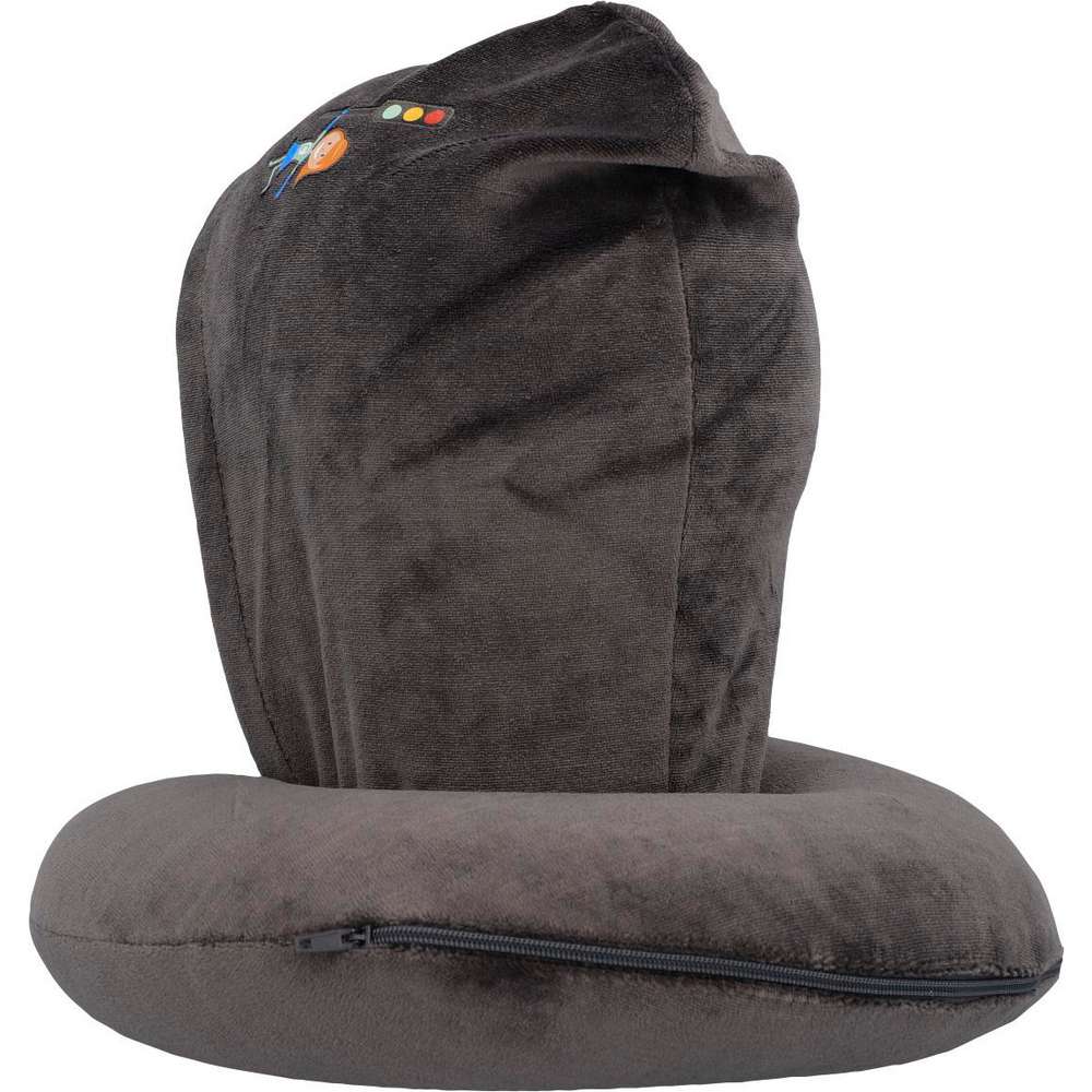 Produktabbildung Cartrend Kids-Nackenkissen mit Kapuze, grau