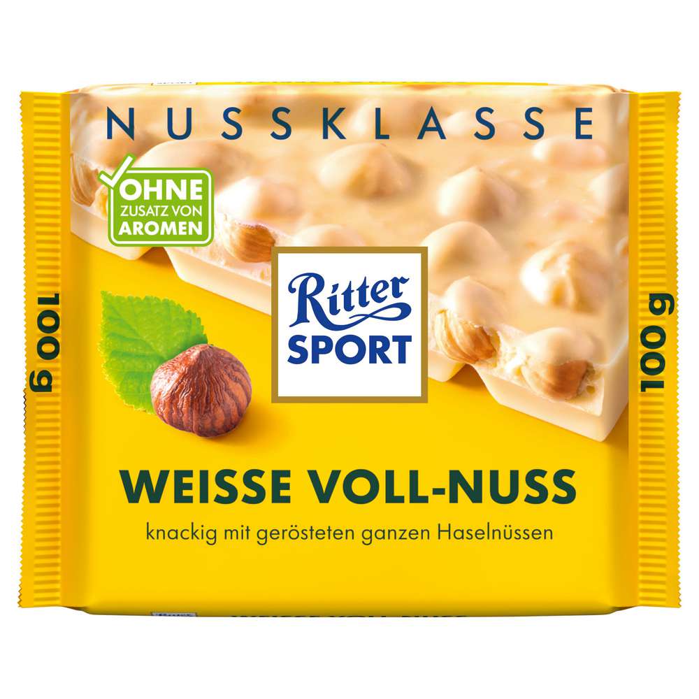 Produktabbildung Ritter Sport Tafelschokolade Nussklasse, Weisse Vollnuss