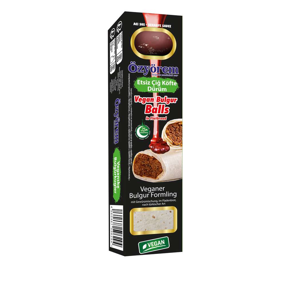 Produktabbildung Özyörem Veganer Bulgur Snack Rollo