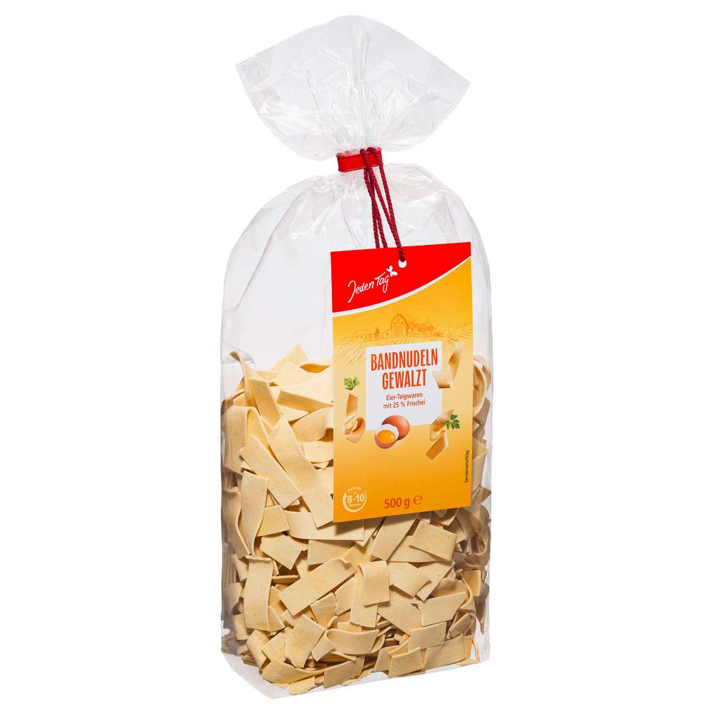 Produktabbildung Jeden Tag Frischei-Bandnudeln