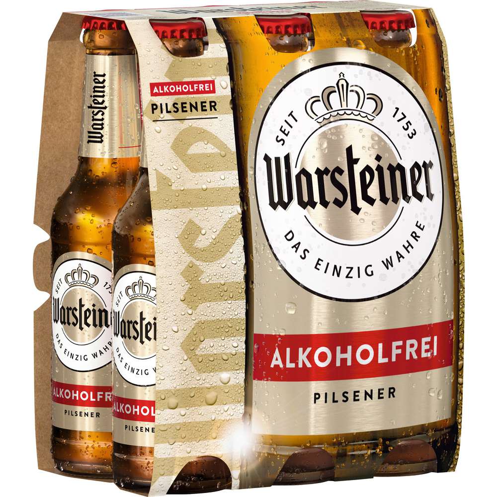 Produktabbildung Warsteiner Pilsener Alkoholfreies Bier (6x 0,330 Liter)