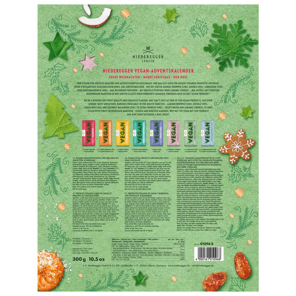 Produktabbildung Niederegger Adventskalender Vegan