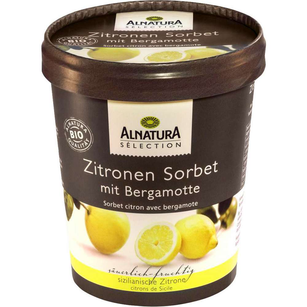 Produktabbildung Alnatura Eis Sorbet, Zitrone