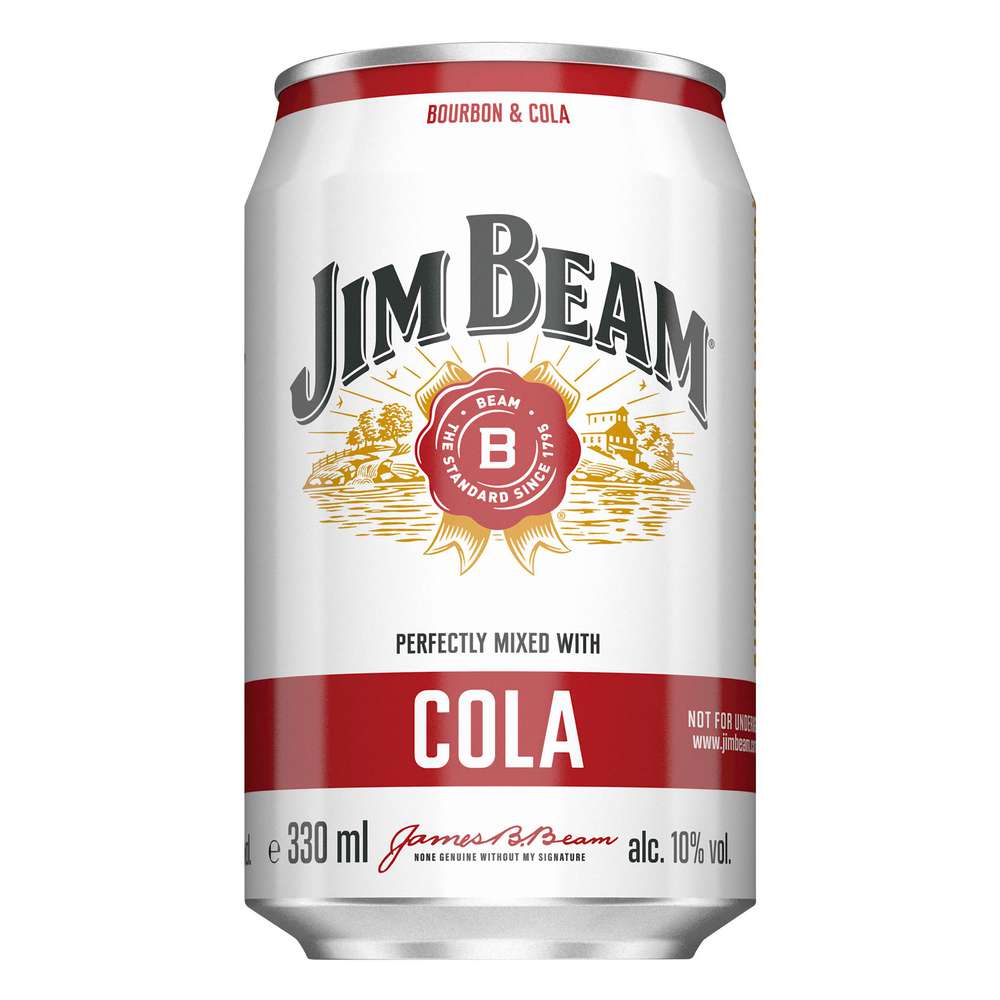 Produktabbildung Jim Beam Bourbon Whisky & Cola Mix 10%