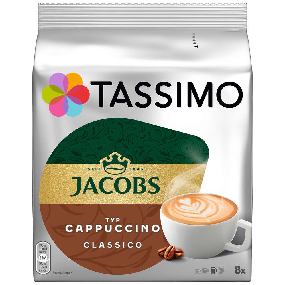 Produktabbildung Tassimo Kaffee Kapseln Jacobs Krönung, Cappuccino
