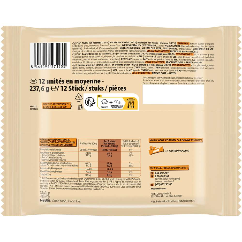Produktabbildung Nestle Lion Mini Schokoriegel White
