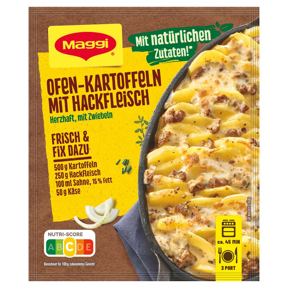 Produktabbildung Maggi Fix-Würzmischung, Ofen-Kartoffeln mit Hackfleisch