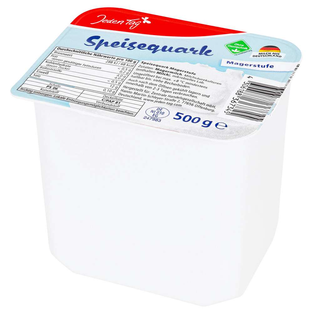 Produktabbildung Jeden Tag Speisequark Magerstufe