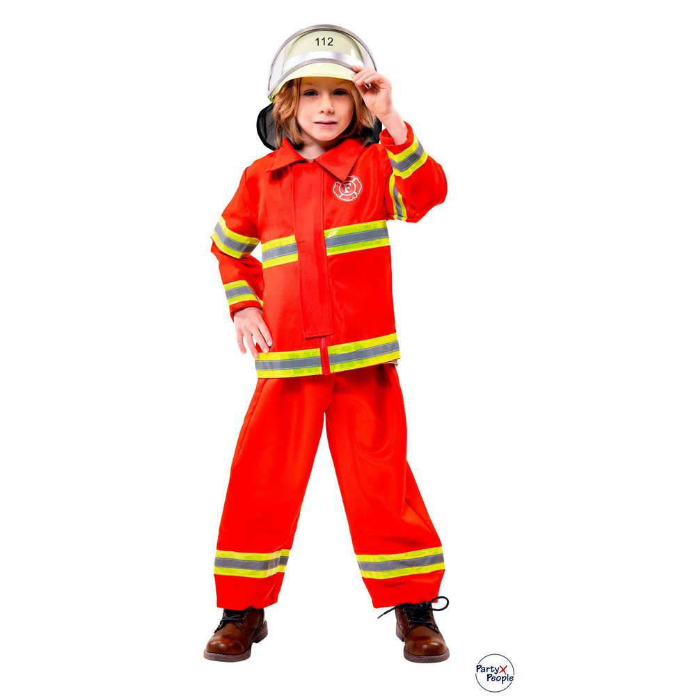 Produktabbildung Party x People Kinder Kostüm Feuerwehrmann, verschiedene Größe