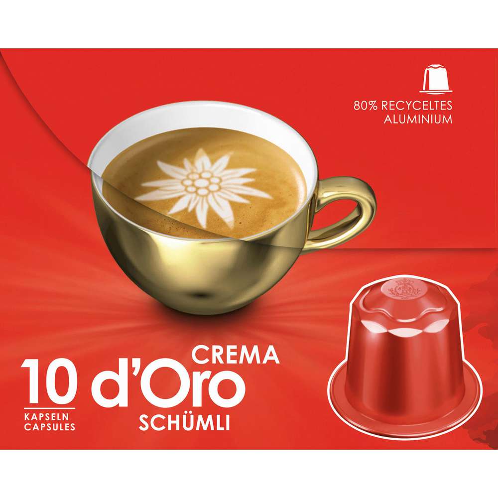 Produktabbildung Dallmayr Kaffee Kapseln Capsa, Crema d'Oro Schümli 