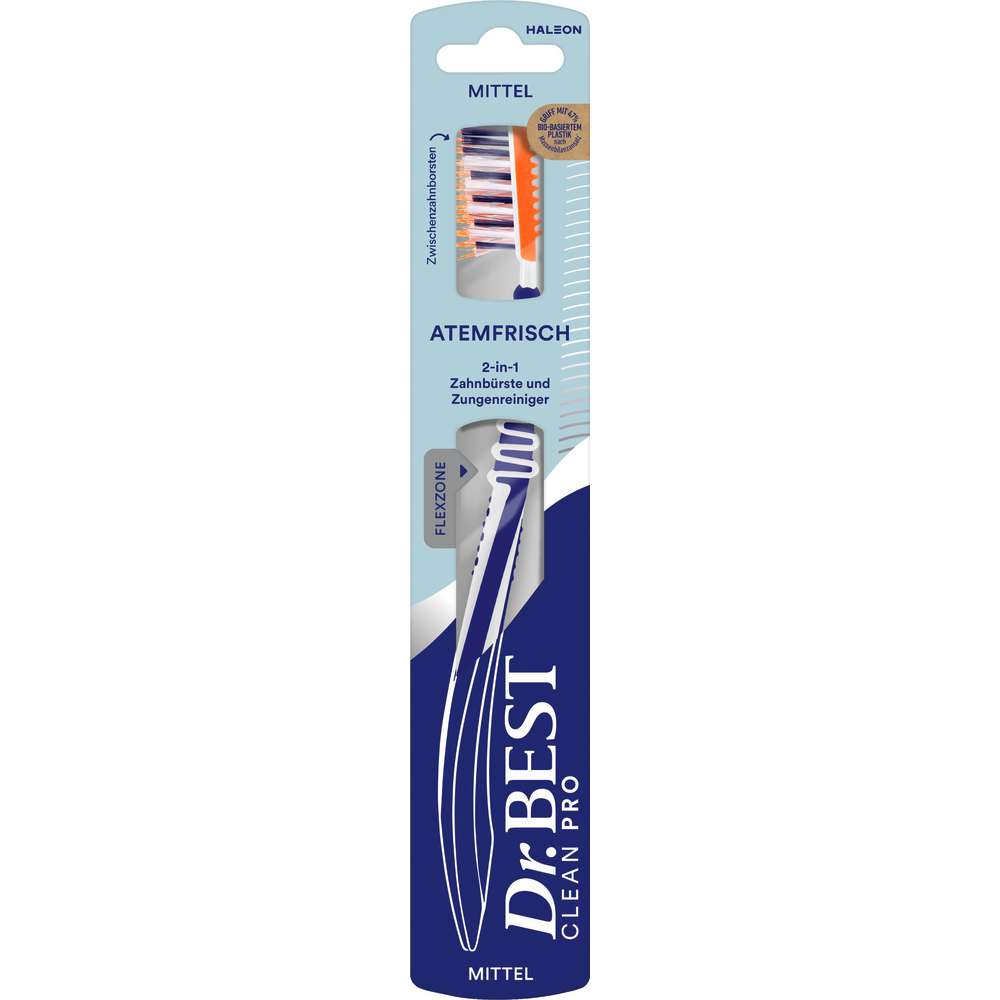 Produktabbildung Dr.Best Zahnbürste Atemfrisch, Mittel