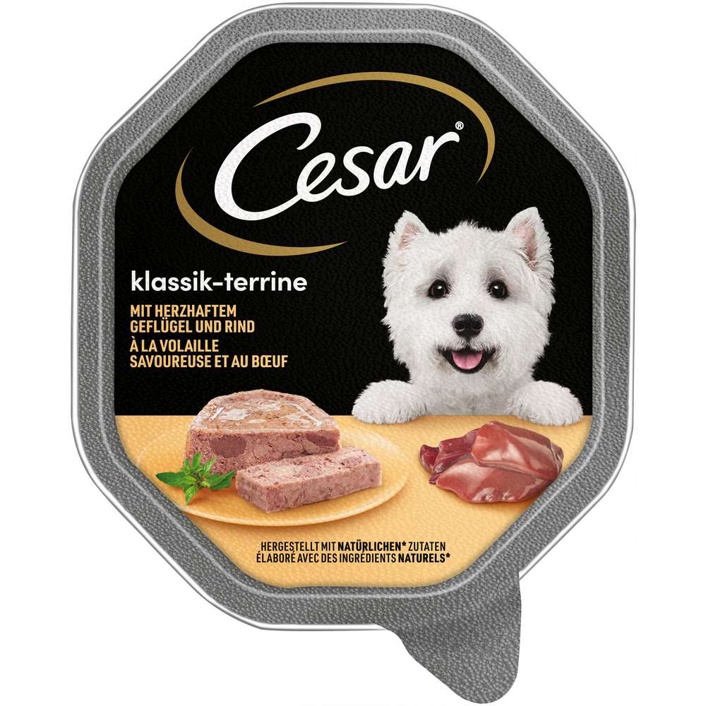 Produktabbildung Cesar Hunde-Nassfutter, Geflügel/Rind