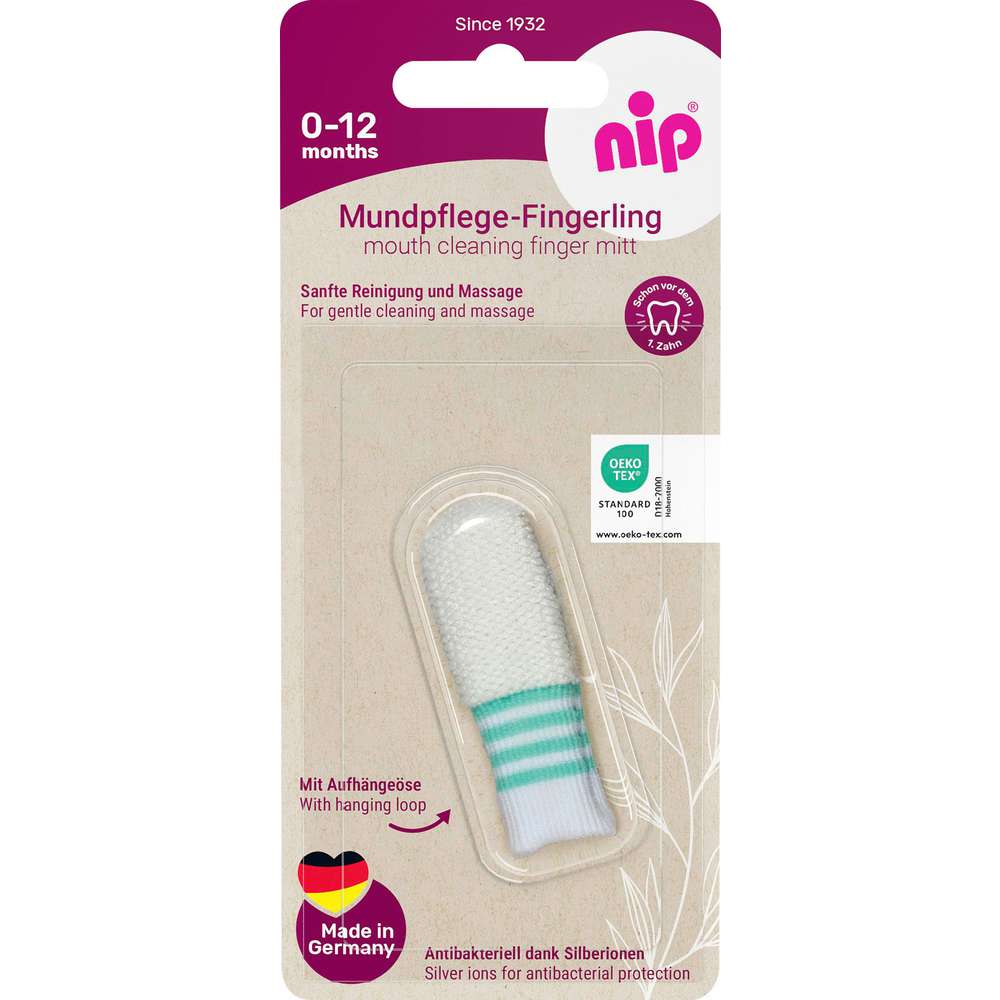 Produktabbildung nip Mundpflege-Fingerling, antibakteriell