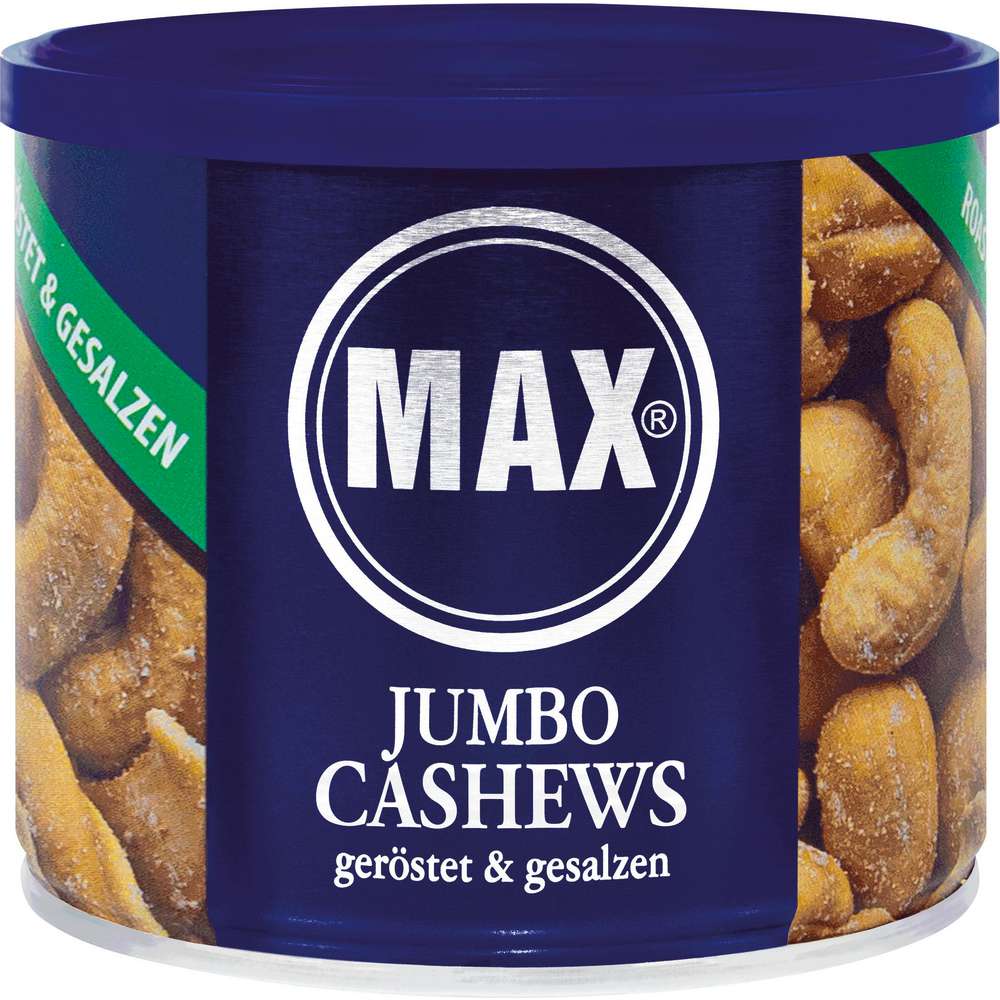 Produktabbildung MAX Jumbo Cashews, geröstet & gesalzen
