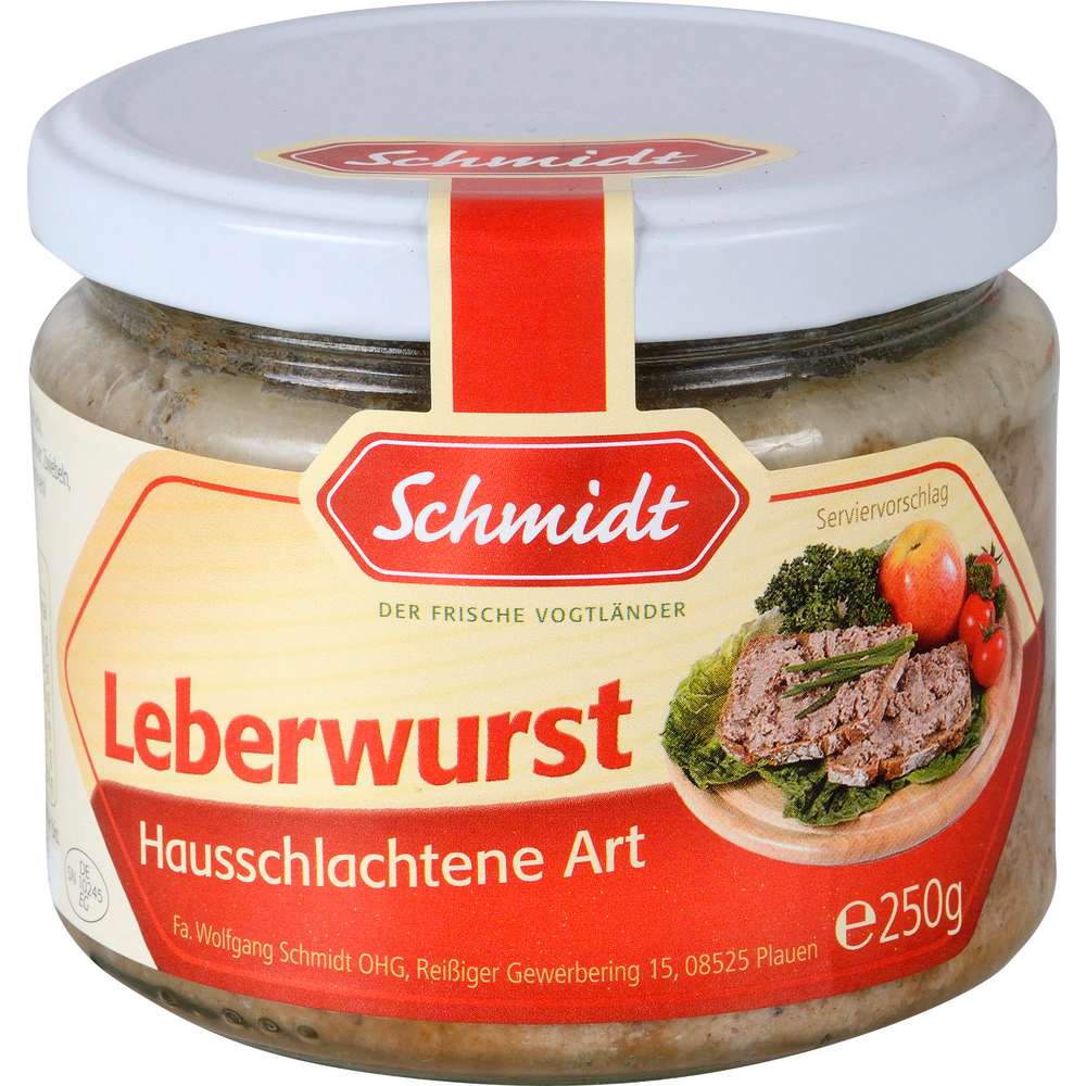 Produktabbildung Schmidt Leberwurst, Hausschlachtene Art
