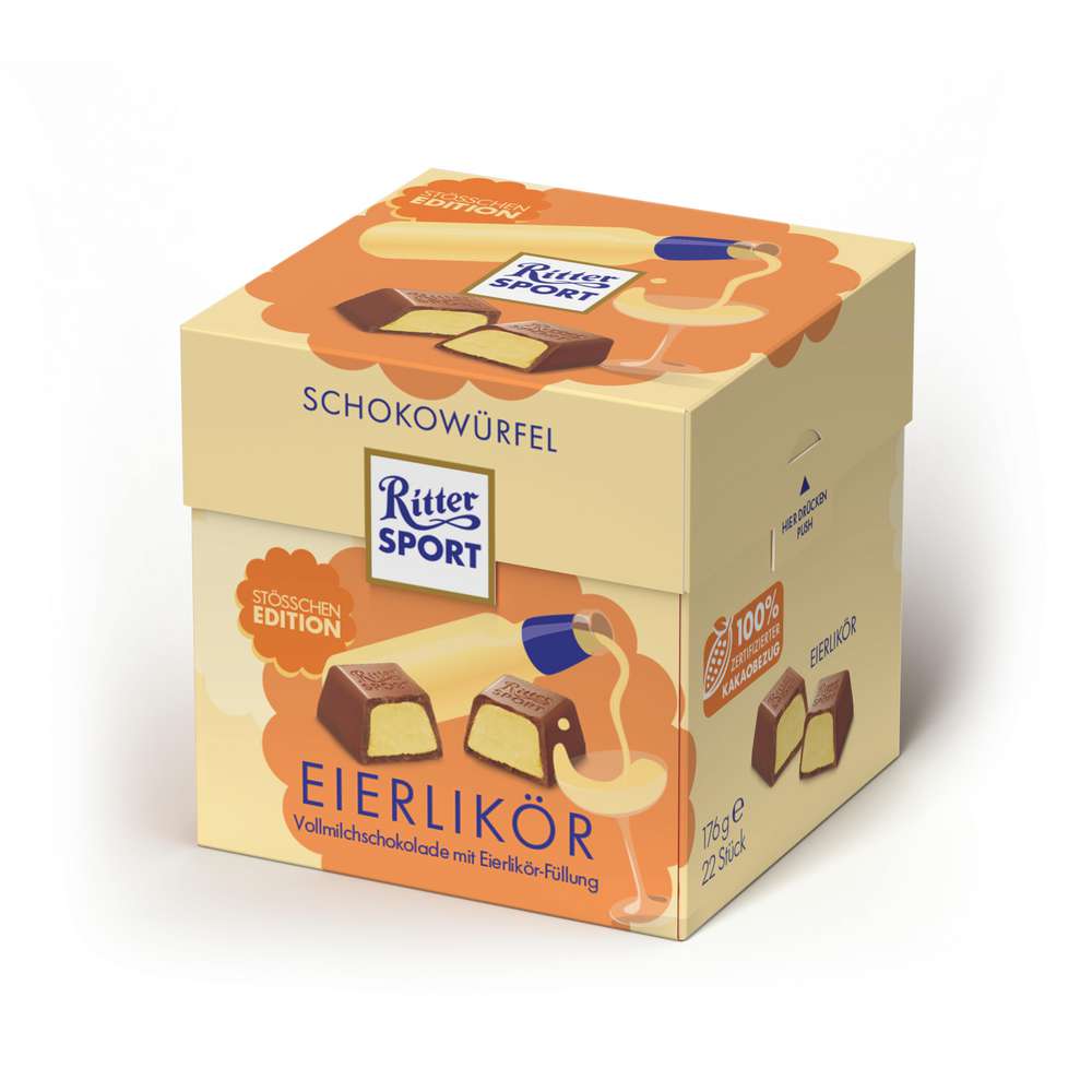 Produktabbildung Ritter Sport Schokowürfel Eierlikör