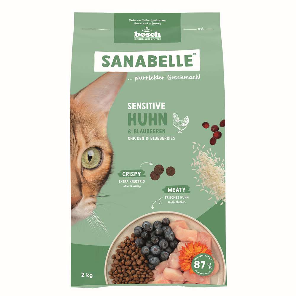 Produktabbildung Sanabelle Katzen-Trockenfutter Sensitive, Huhn