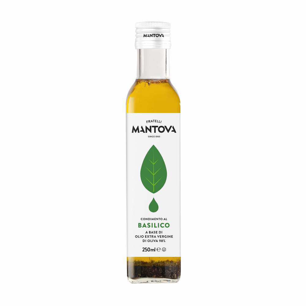 Produktabbildung Mantova Olivenöl Basilikum