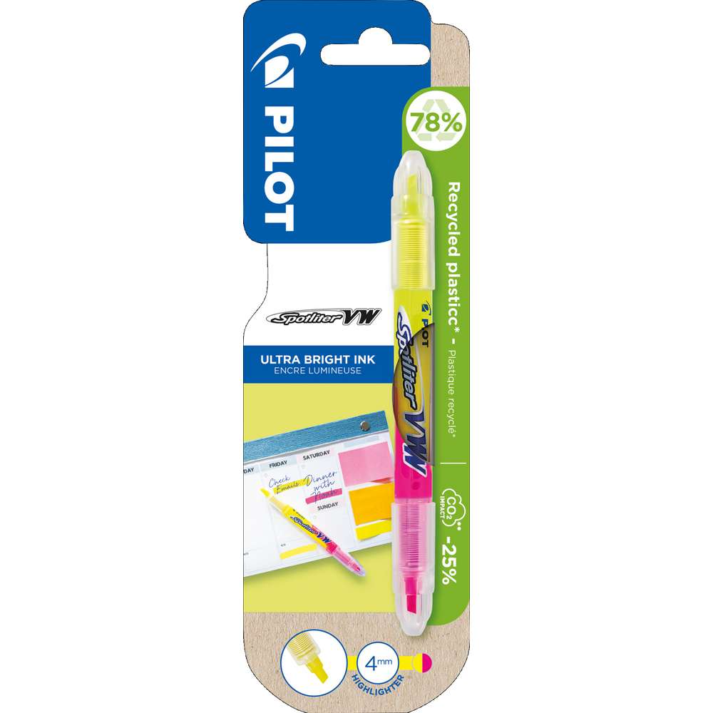 Produktabbildung Pilot Spotliter Stift VW Gelb/Pink