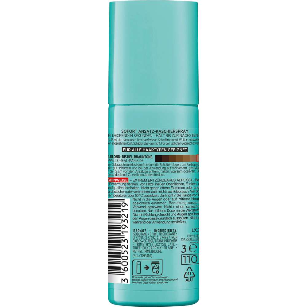 Produktabbildung L'Oreal Paris Ansatzspray Magic Retouch, 4 Dunkelblond-Hellbraun
