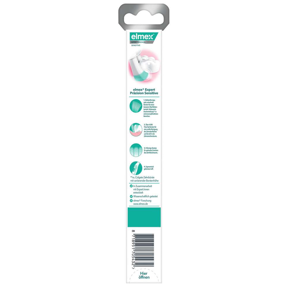 Produktabbildung elmex Zahnbürste Expert Präzision Sensitive, extra sanft