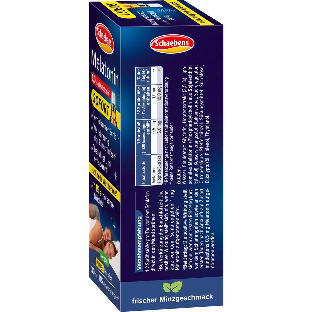 Produktabbildung Schaebens Melatonin Sofort-Spray