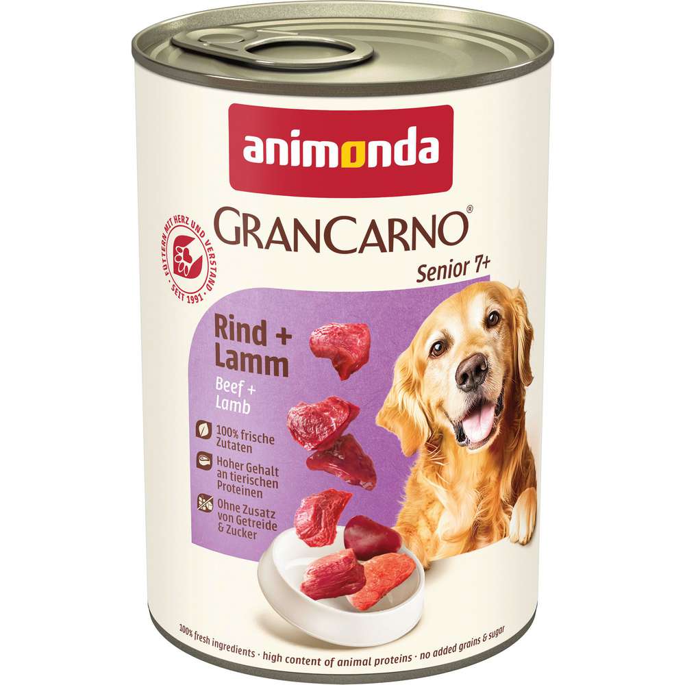 Produktabbildung animonda Hunde-Nassfutter Senior Rind/Lamm