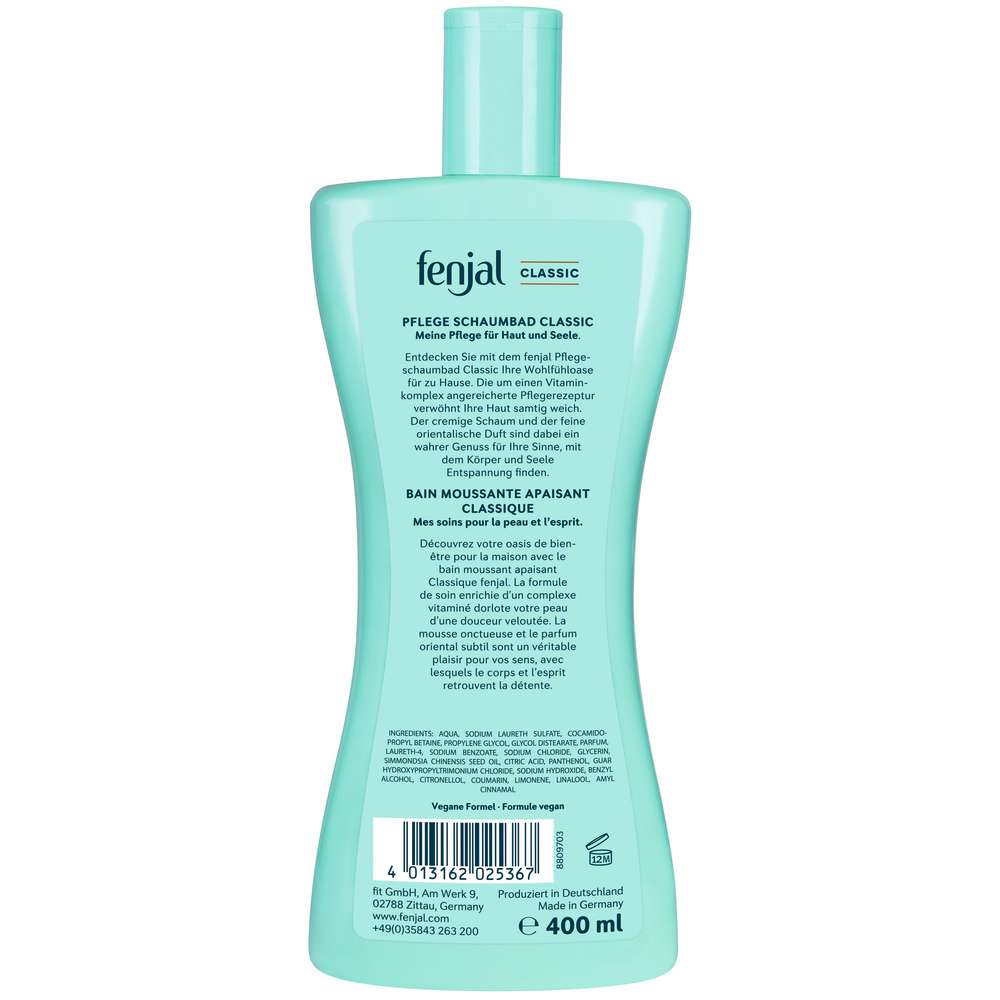 Produktabbildung Fenjal Schaumbad, Classic