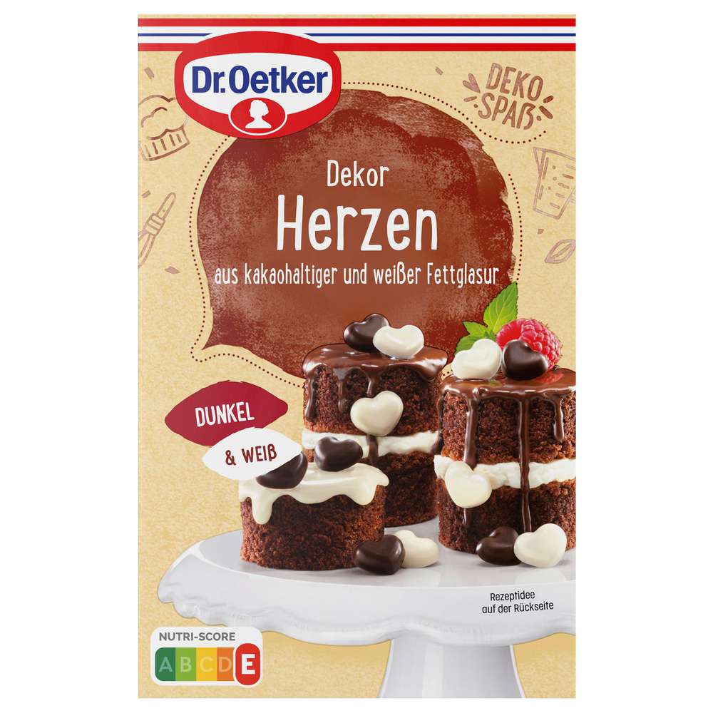 Produktabbildung Dr. Oetker Kuchen Deko, Schoko Herzen