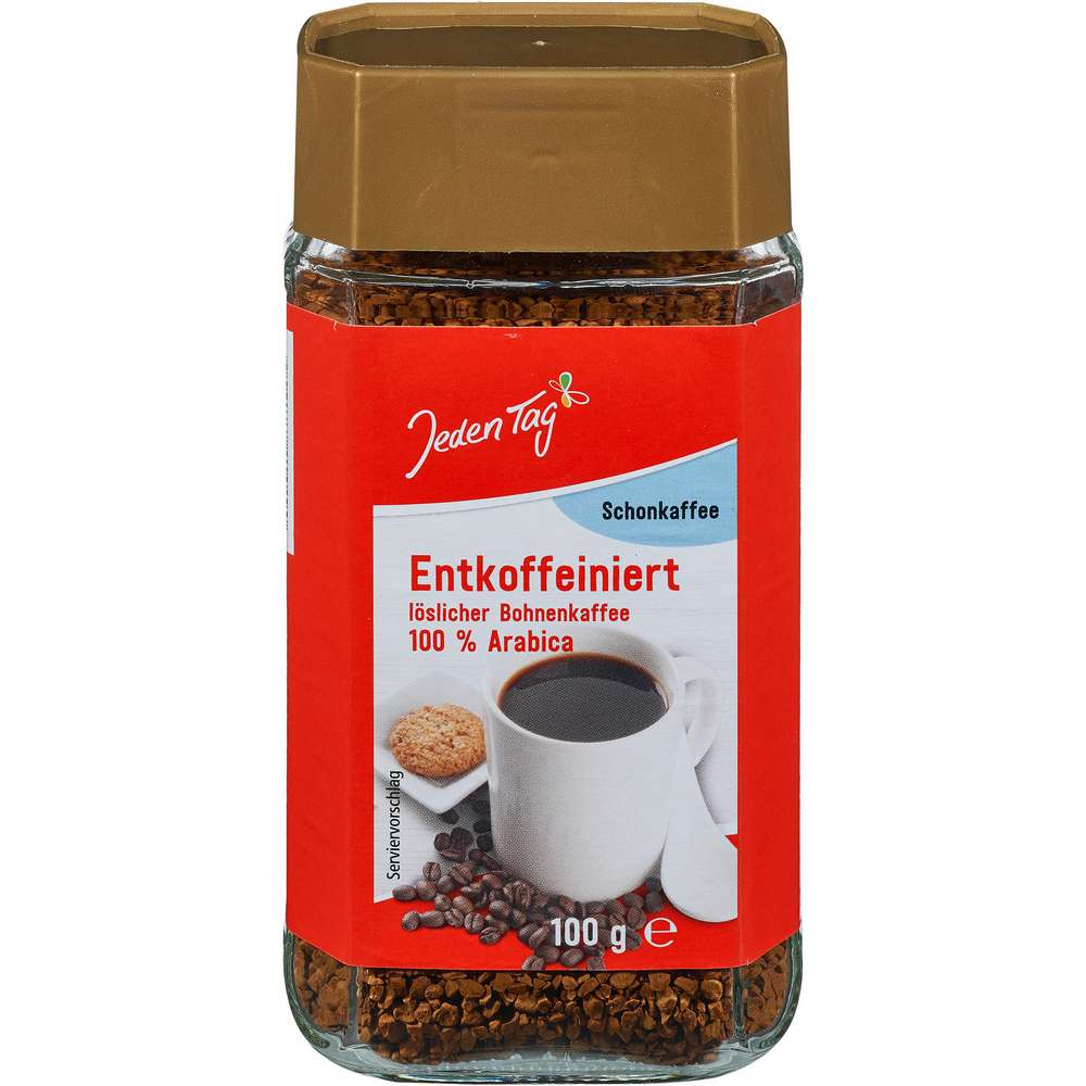 Produktabbildung Jeden Tag Instant Kaffee, Entkoffeiniert