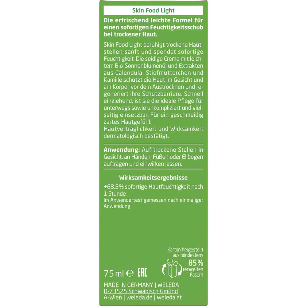 Produktabbildung Weleda Feuchtigkeitspflege Skin Foof Light