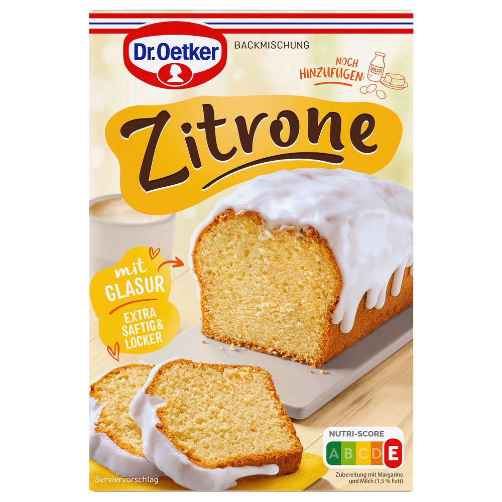 Produktabbildung Dr. Oetker Backmischung Zitronenkuchen