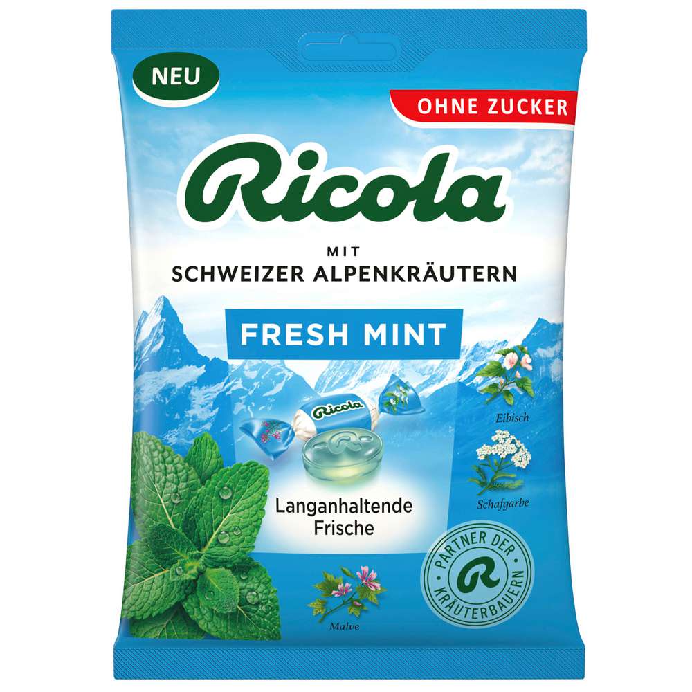 Produktabbildung Ricola Bonbons Fresh Mint ohne Zucker