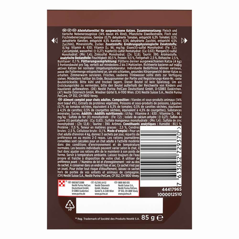 Produktabbildung Purina Katzen-Nassfutter Gourmet A la Carte, Rind