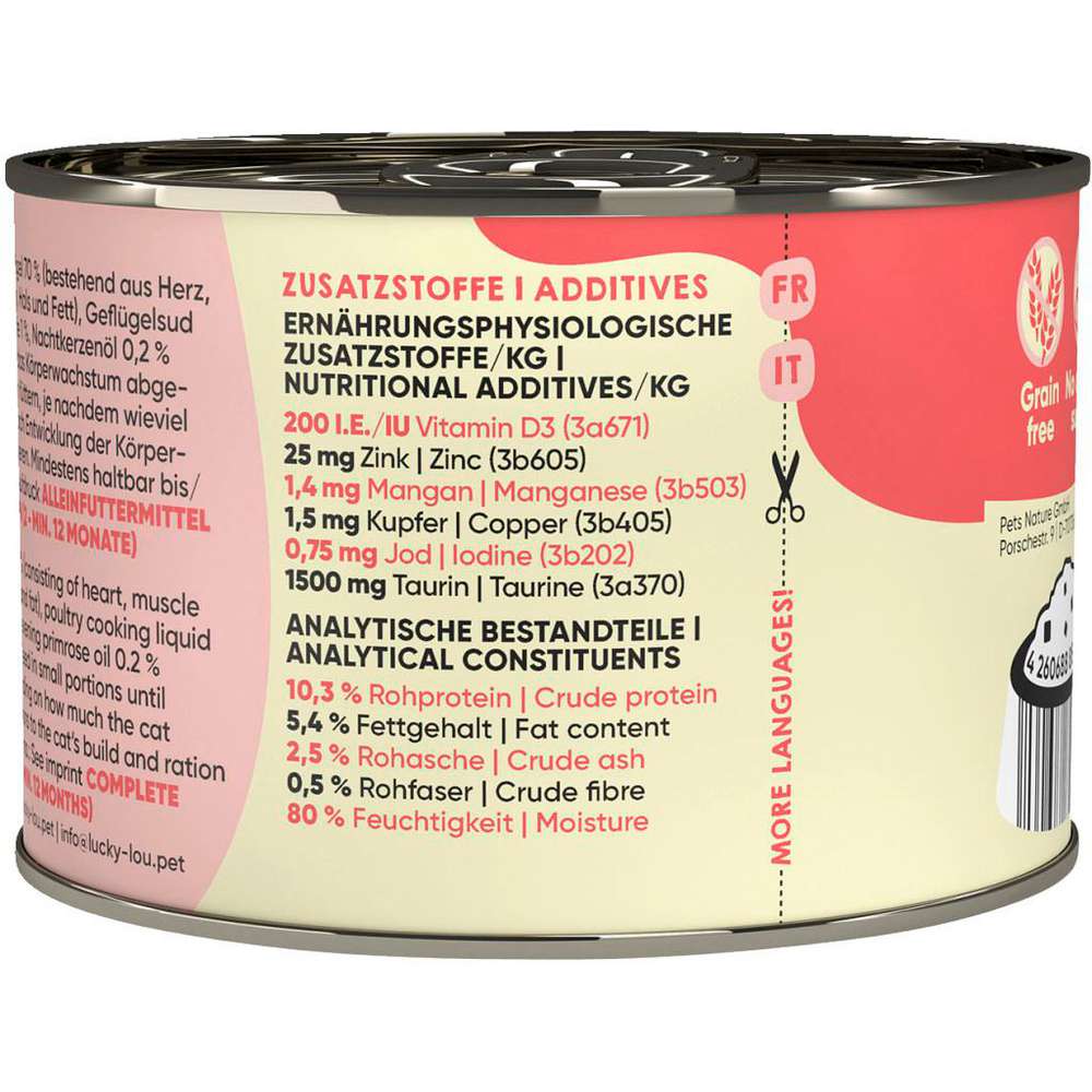 Produktabbildung Lucky Lou Katzen-Nassfutter Kitten, Geflügel mit Karotte