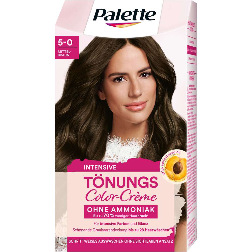 Produktabbildung Poly Palette Haartönung Color-Creme, Mittelbraun 5-0