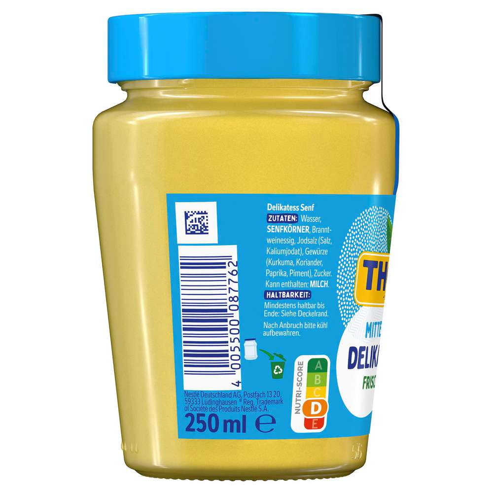 Produktabbildung Thomy Delikatess Senf, mittelscharf