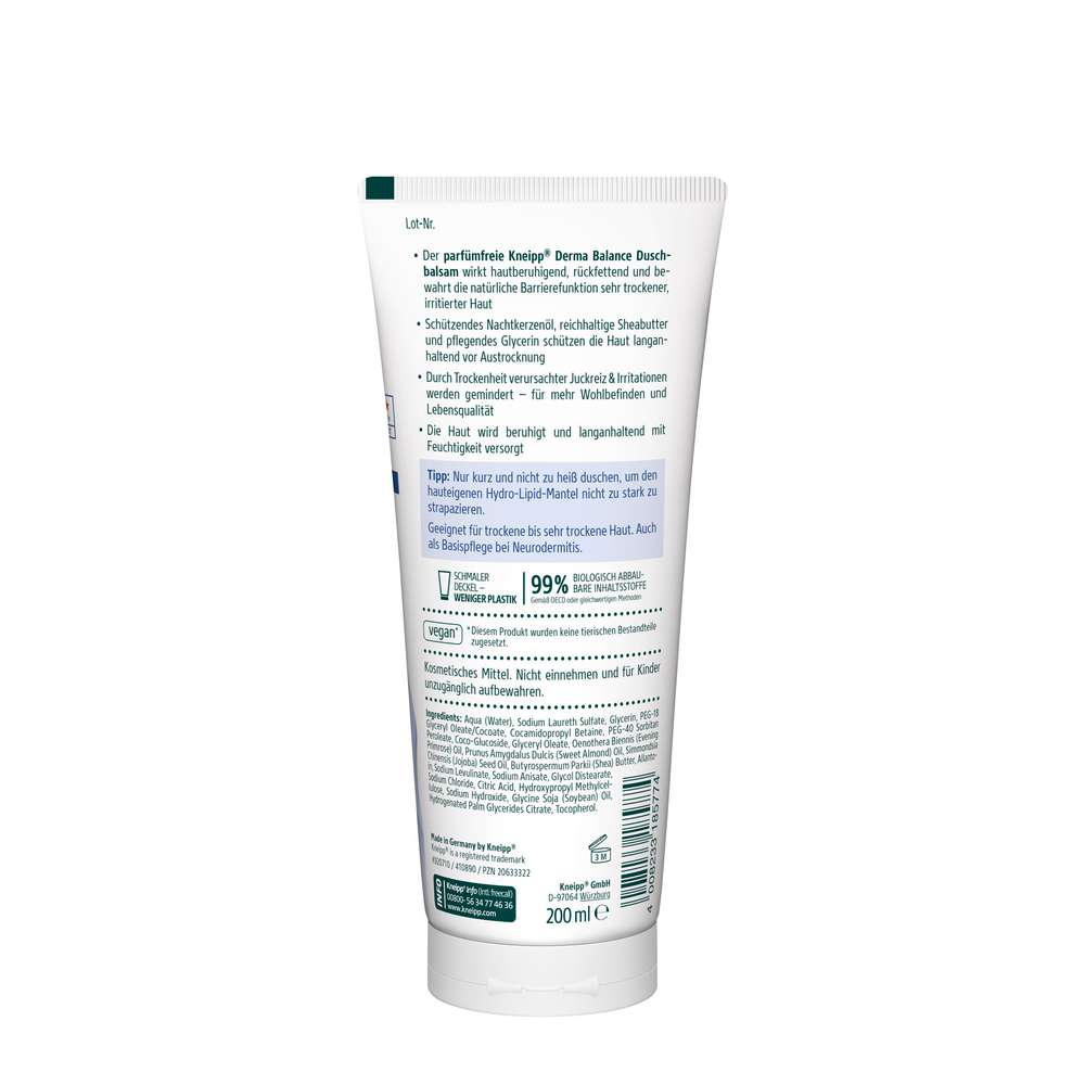 Produktabbildung Kneipp Duschgel, Derma Balance, für sehr trockene Haut