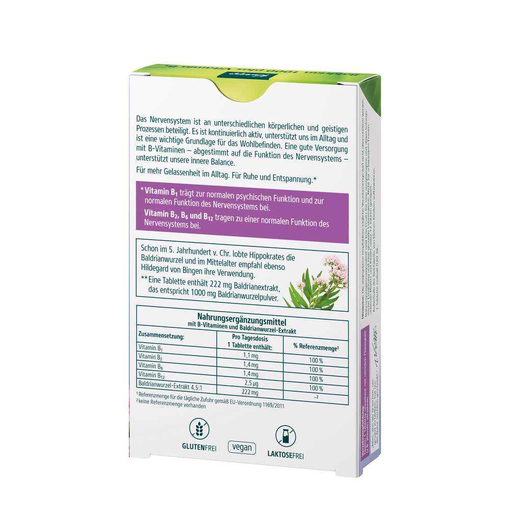 Produktabbildung Kneipp Baldrian 1000 plus Vitamin 1