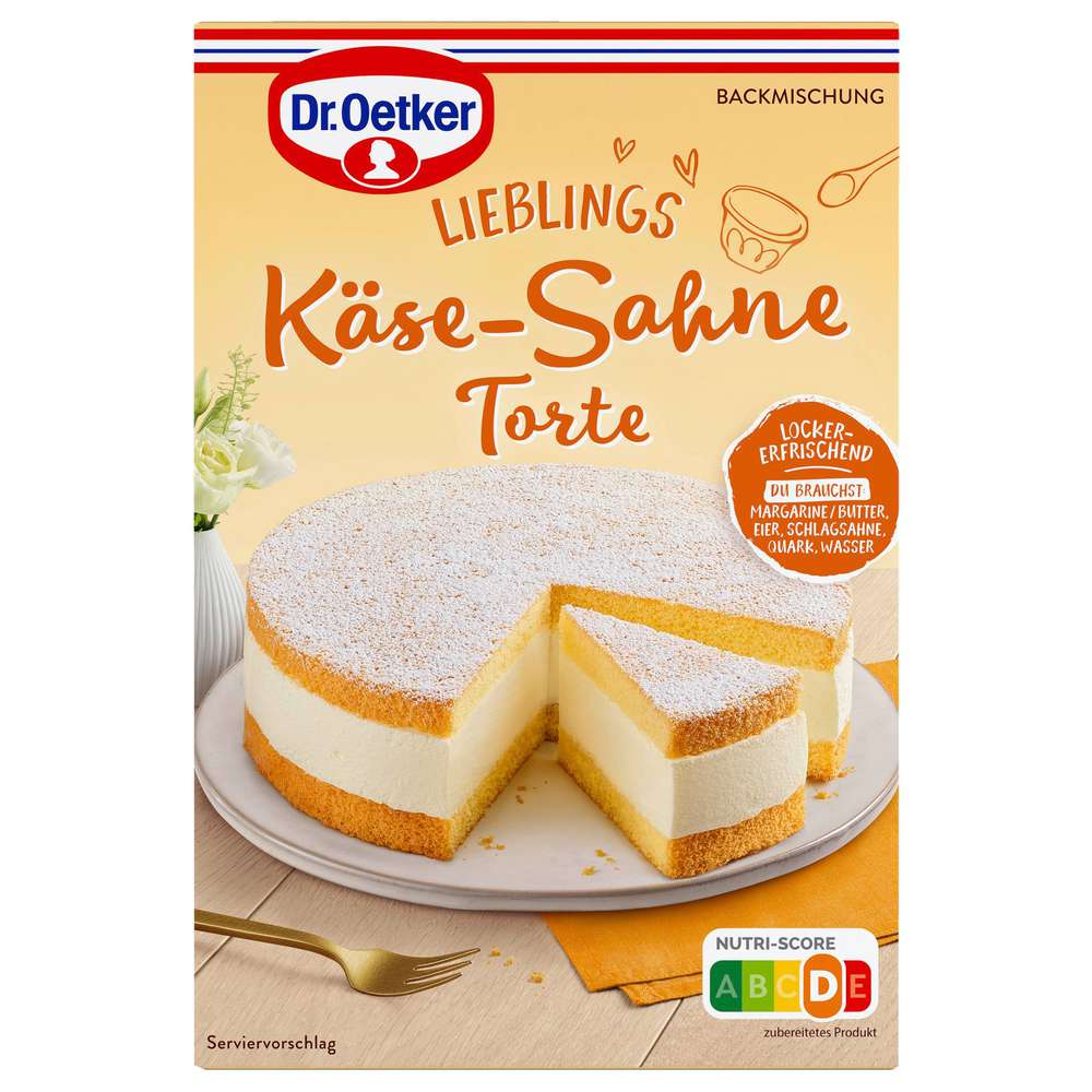 Produktabbildung Dr. Oetker Backmischung, Käse-Sahne Torte