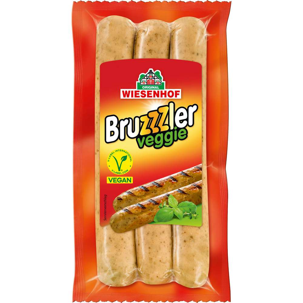 Produktabbildung Wiesenhof Grillbratwurst Bruzzzler Veggie