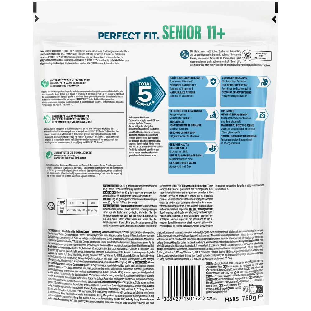 Produktabbildung Perfect Fit Katzen-Trockenfutter, Senior, Huhn