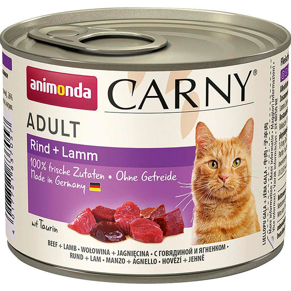 Produktabbildung animonda Katzen-Nassfutter Carny Adult, Rind/Lamm