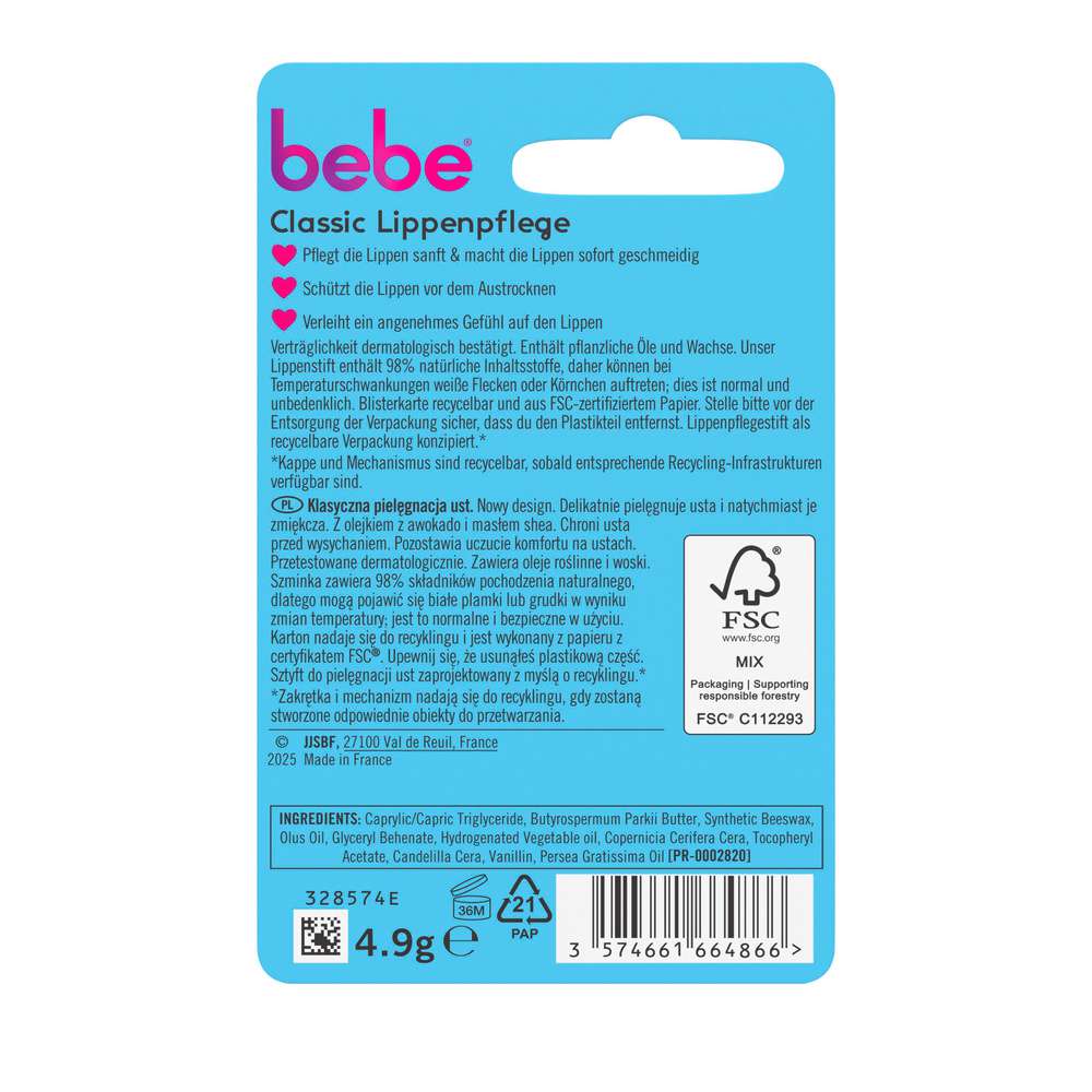 Produktabbildung Bebe Lippenpflege classic