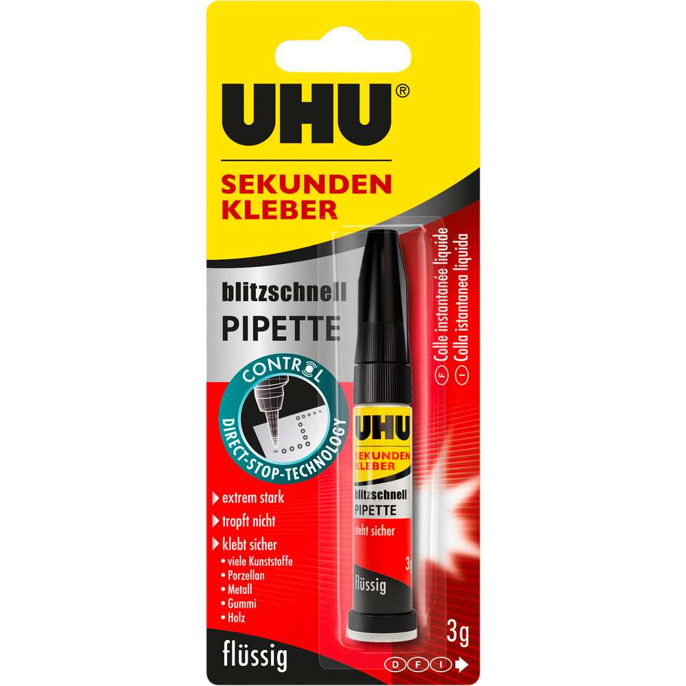 Produktabbildung UHU Sekundenkleber, flüssig