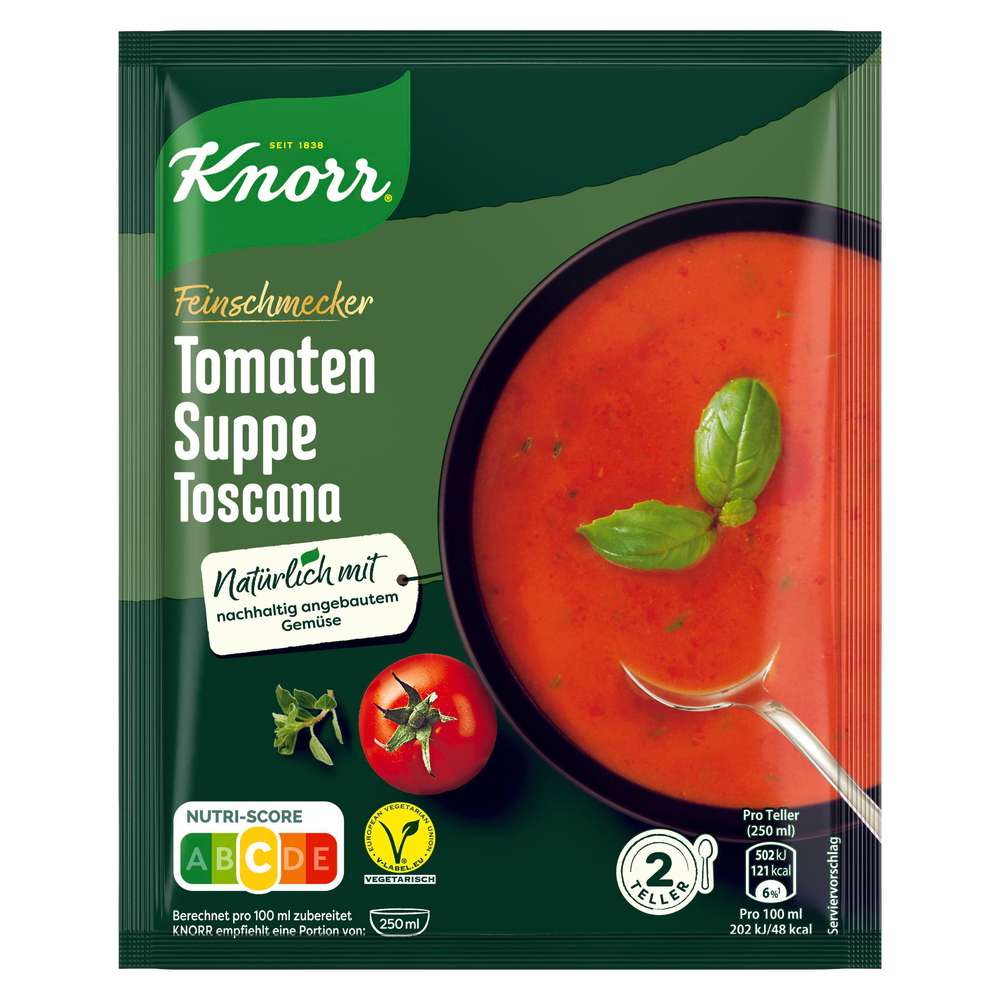 Produktabbildung Knorr Gewürzmischung Feinschmecker, Tomatensuppe Toscana